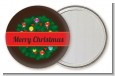 Christmas Wreath and Bells - Personalized Christmas Pocket Mirror Favors thumbnail