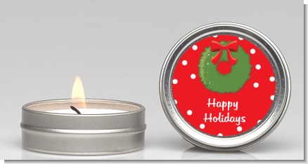 Christmas Wreath - Christmas Candle Favors