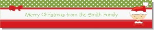 Christmas Baby Caucasian - Personalized Baby Shower Banners