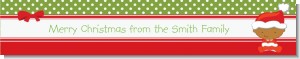 Christmas Baby African American - Personalized Baby Shower Banners