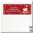 Christmas Baby Snowflakes - Baby Shower Return Address Labels thumbnail