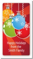 Christmas Ornaments - Custom Rectangle Christmas Sticker/Labels