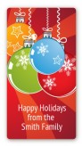 Christmas Ornaments - Custom Rectangle Christmas Sticker/Labels