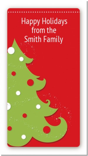 Christmas Tree - Custom Rectangle Christmas Sticker/Labels