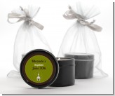 Church - Baptism / Christening Black Candle Tin Favors