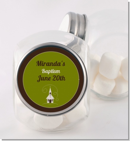 Church - Personalized Baptism / Christening Candy Jar