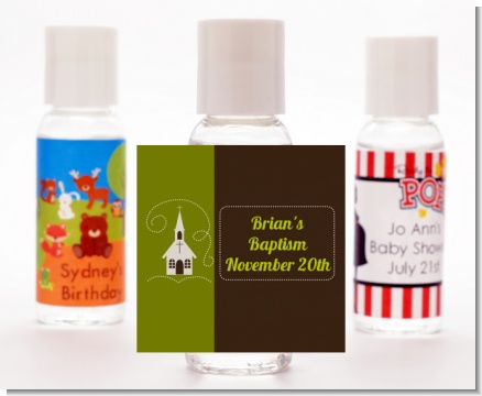 Church - Personalized Baptism / Christening Hand Sanitizers Favors