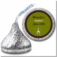 Church - Hershey Kiss Baptism / Christening Sticker Labels