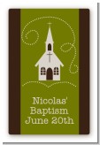 Church - Custom Large Rectangle Baptism / Christening Sticker/Labels