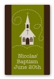 Church - Custom Large Rectangle Baptism / Christening Sticker/Labels thumbnail