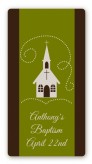 Church - Custom Rectangle Baptism / Christening Sticker/Labels