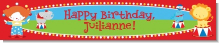 Circus - Personalized Birthday Party Banners
