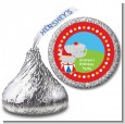 Circus Elephant - Hershey Kiss Birthday Party Sticker Labels thumbnail