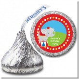 Circus Elephant - Hershey Kiss Birthday Party Sticker Labels