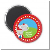Circus Elephant - Personalized Birthday Party Magnet Favors