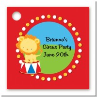 Circus Lion - Personalized Birthday Party Card Stock Favor Tags