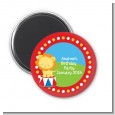Circus Lion - Personalized Birthday Party Magnet Favors thumbnail