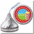 Circus Popcorn - Hershey Kiss Birthday Party Sticker Labels thumbnail