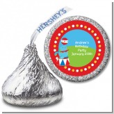 Circus Seal - Hershey Kiss Birthday Party Sticker Labels