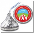 Circus Tent - Hershey Kiss Birthday Party Sticker Labels thumbnail