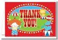 Circus - Birthday Party Thank You Cards thumbnail