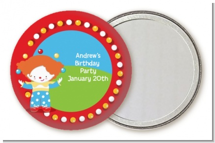 Circus Clown - Personalized Birthday Party Pocket Mirror Favors