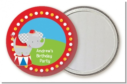 Circus Elephant - Personalized Birthday Party Pocket Mirror Favors