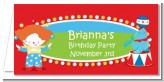 Circus - Personalized Birthday Party Place Cards