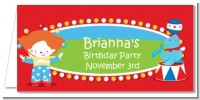 Circus - Personalized Birthday Party Place Cards