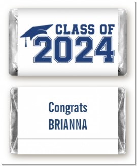 Class of 2023 - Personalized Graduation Party Mini Candy Bar Wrappers