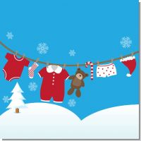 Clothesline Christmas Baby Shower Theme