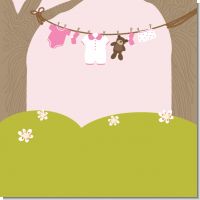 Clothesline It's A Girl Baby Shower Theme