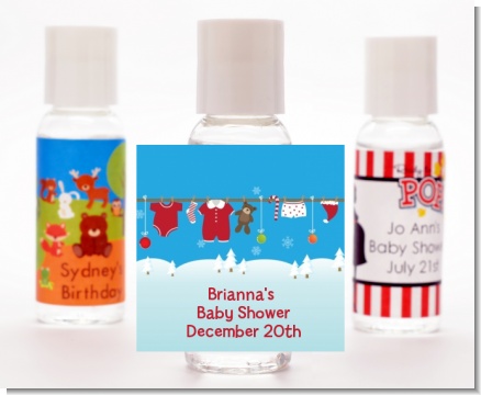 Clothesline Christmas - Personalized Christmas Hand Sanitizers Favors