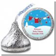 Clothesline Christmas - Hershey Kiss Baby Shower Sticker Labels thumbnail