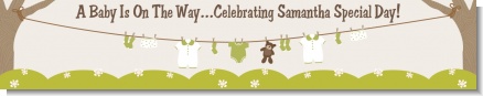 Clothesline It's A Baby - Personalized Baby Shower Banners