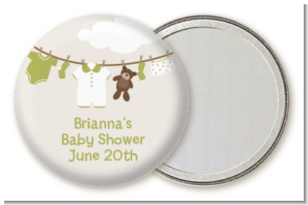 Clothesline It's A Baby - Personalized Baby Shower Pocket Mirror Favors