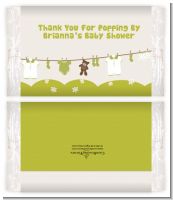 Clothesline It's A Baby - Personalized Popcorn Wrapper Baby Shower Favors
