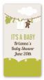 Clothesline It's A Baby - Custom Rectangle Baby Shower Sticker/Labels thumbnail