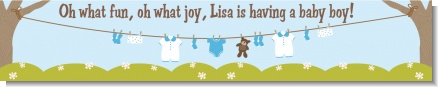 Clothesline It's A Boy - Personalized Baby Shower Banners