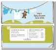 Clothesline It's A Boy - Personalized Baby Shower Candy Bar Wrappers thumbnail