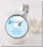 Clothesline It's A Boy - Personalized Baby Shower Candy Jar