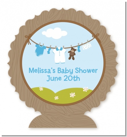 Clothesline It's A Boy - Personalized Baby Shower Centerpiece Stand