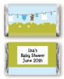 Clothesline It's A Boy - Personalized Baby Shower Mini Candy Bar Wrappers thumbnail