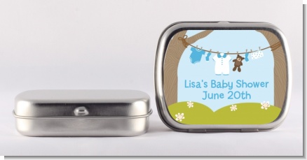 Clothesline It's A Boy - Personalized Baby Shower Mint Tins