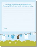Clothesline It's A Boy - Baby Shower Notes of Advice
