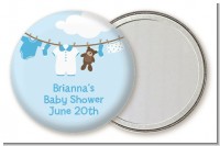 Clothesline It's A Boy - Personalized Baby Shower Pocket Mirror Favors