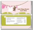 Clothesline It's A Girl - Personalized Baby Shower Candy Bar Wrappers thumbnail