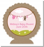 Clothesline It's A Girl - Personalized Baby Shower Centerpiece Stand