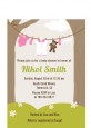 Clothesline It's A Girl - Baby Shower Petite Invitations thumbnail