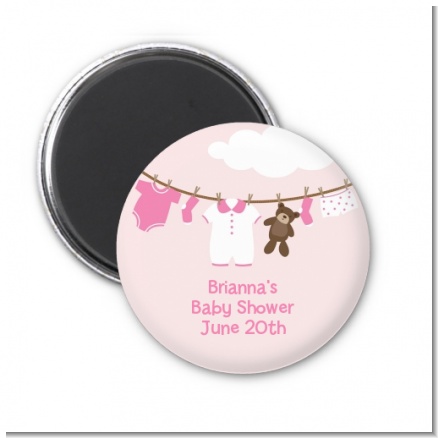 Clothesline It's A Girl - Personalized Baby Shower Magnet Favors